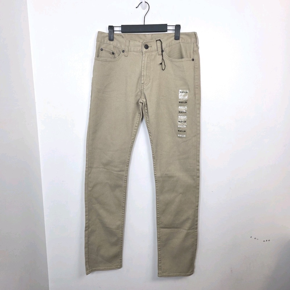 Bullhead Tan Skinny Dillon Casual Classic Everyday Stretch Jeans Size‎ 32×34